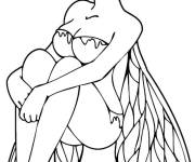 Coloriage Belle Elfe pour fille