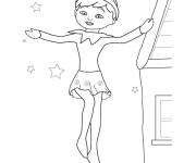 Coloriage Elf en volant