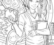 Coloriage Elfe de Manga adulte