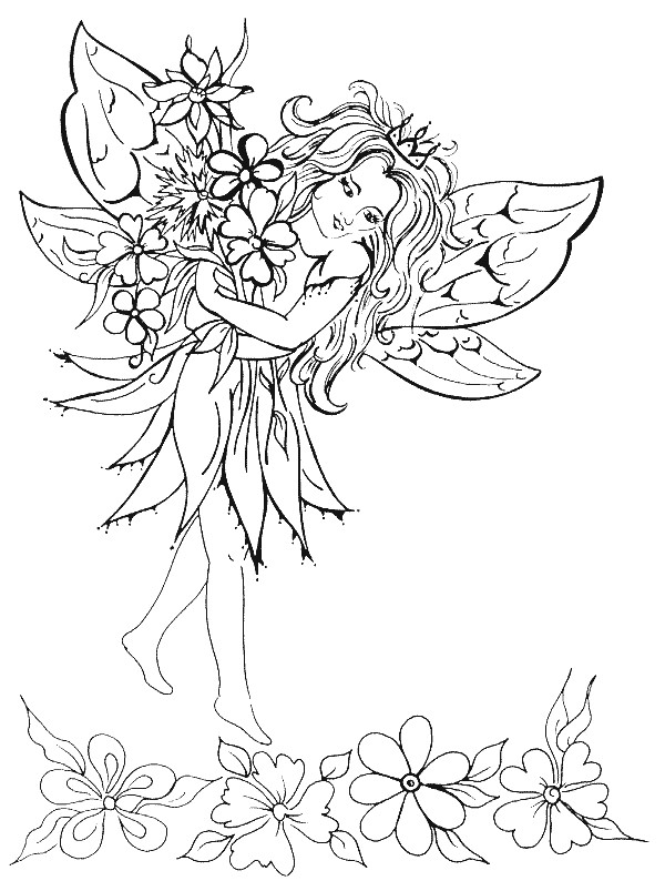 Coloriage Elfe en ligne dessin gratuit à imprimer
