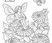 Coloriage et dessins gratuit Elfe en vecteur à imprimer