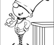 Coloriage Elfe et la saison des cadeaux