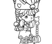 Coloriage Elfe fabrique des jouets Kawaii