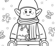 Coloriage Elfe lego