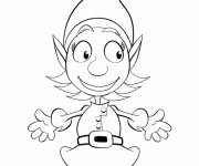 Coloriage et dessins gratuit Elfe simple à imprimer