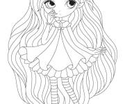 Coloriage La belle petite Elfe