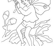 Coloriage Le petit Elfe avec Acorn