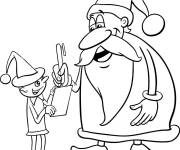 Coloriage Les taches de lutin de Noel
