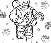 Coloriage Papa Elfe