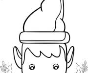 Coloriage Visage d'elfe facile