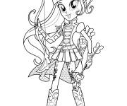 Coloriage et dessins gratuit Applejack aime la lecture à imprimer