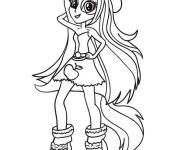 Coloriage et dessins gratuit Applejack de Equestria Girls &agrave; colorier à imprimer