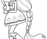 Coloriage et dessins gratuit F&eacute;e Applejack ravissante à imprimer