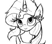 Coloriage F&eacute;e licorne d&rsquo;Equestria