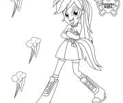 Coloriage et dessins gratuit F&eacute;e Sparkle de dessin anim&eacute; Equestria Girls à imprimer