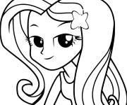 Coloriage Fluttershy de Equestria Girls en ligne