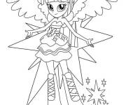 Coloriage L'&eacute;l&egrave;ve Sparkle d'Equestria