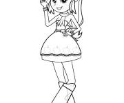 Coloriage La belle Applejack  porte son beau chapeau