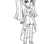 Coloriage La belle Sparkle la star