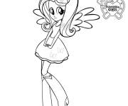 Coloriage La bien &eacute;lev&eacute;e Fluttershy