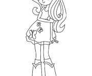 Coloriage La princesse Fluttershy mignonne