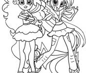 Coloriage Les amis de Pinkie Pie et Twilight