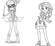 Coloriage Les f&eacute;e d'Equestria filles pour enfants