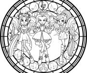 Coloriage Mandala Equestria Girls