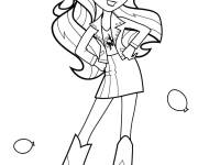 Coloriage Pinky Pie en toute beaut&eacute; de Equestria Girls