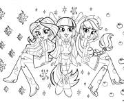 Coloriage Poney Equestria Girls dessin anim&eacute;