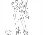 Coloriage Portrait d'Apllejack de Equestria Girls