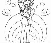 Coloriage Portrait de Shimmer d'Equestria Girls