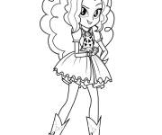 Coloriage Princesse Pinky de dessin anim&eacute; pour les filles