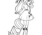 Coloriage Rarity f&eacute;e l'expert de la mode