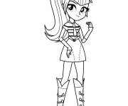 Coloriage Rarity, f&eacute;e magique de cartoon
