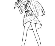 Coloriage Sparkle aime chanter avec sa douce voix