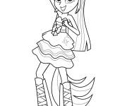 Coloriage Twilight porte une belle robe