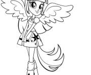 Coloriage Twilight Sparkle avec des ailes