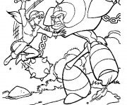 Coloriage et dessins gratuit Excalibur et La Bataille à imprimer