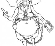 Coloriage Excalibur humoristique