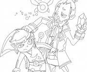 Coloriage Excalibur stylis&eacute;