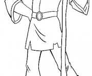 Coloriage Rubber Excalibur Personnage