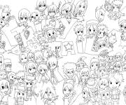 Coloriage Fairy tail chibi