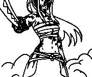 Coloriage Fairy Tail Erza