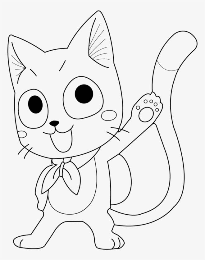 Coloriage et dessins gratuits Fairy Tail Happy  à imprimer