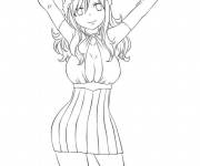 Coloriage Fairy Tail Juvia loxar