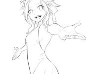 Coloriage Fairy Tail Levy Mcgarden 