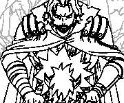 Coloriage Gildarts personnage de Fairy Tail 