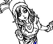 Coloriage Juvia Lockser de Fairy Tail