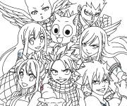 Coloriage Manga fairy tail 